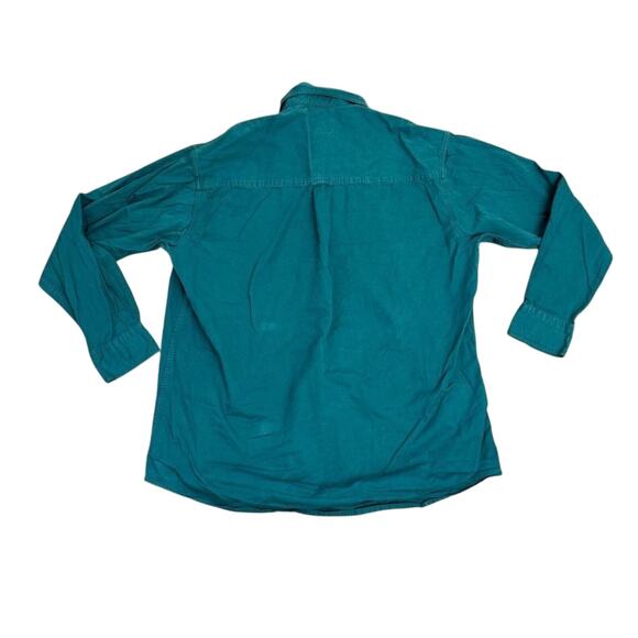 Vintage Chaps Ralph Lauren Green Button Up Shirt Men’s 16.5 Neck Long Sleeve - Picture 4 of 4